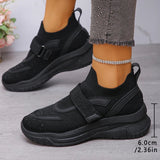 Shiny Crystal White Platform Sneakers Women Comfort Knitted Breathable Walking Shoes Woman Casual Non-Slip Sport Shoes Ladies