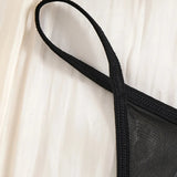 Transparent Lace Nightgown Sexy Sleepwear Female Exquisite Homewear V-neck Bra Thong Set Sleeveless Nightdress Hot Tulle Dress
