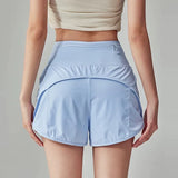 Women's High-Waisted Slimming Yoga Sports Shorts Summer Anti-Glare Three-Part Set with Two Pieces for Fitness And Exercise
