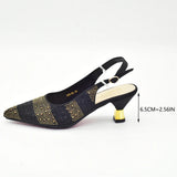 Doershow African fashion Italian Shoes And Bag Sets For Evening Party With Stones SILVER Italian Handbags Match Bags! Hb1-2