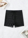 2026 Crochet Swimsuit Pants Sporty Shorts Swimwear Women Solid Bathers Bathing Swimming Swim Suit Female Beachwear