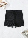 2026 Crochet Swimsuit Pants Sporty Shorts Swimwear Women Solid Bathers Bathing Swimming Swim Suit Female Beachwear