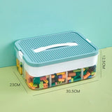 Stackable Classified Storage Box (NEW) - Transparent Dustproof Moisture-Proof Plastic | Perfect for Kids Lego Building Blocks