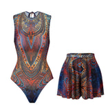 2025 Mesh Swimsuit with Long Pants High Waist Sexy Bathing Suit Swimdress Long Sleeve Beachwear Smart Casual Clothing for Women
