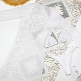 Sexy Solid 3 Piece Micro Bikinis Women Swimsuit 2025 New Swimwear With Long Sleeve Bathing Suit Beachwear Biquini Female