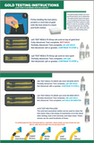 Gold and Silver Jewelry Testing Solutions Kit 10k 14k 18k 22k 24k Scratch Stone Acid Test Scrap Bars Coins