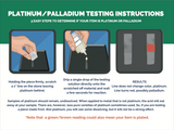 Professional Gold, Silver, Platinum Jewelry Testing Kit with Stone Instructions and Box with 30X Eye Loupe Magnifier Precious Metals 10K-24K