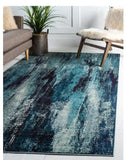 Jardin Lilly Turquoise 3.3 x 5.3 Area Rug
