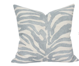 AQUA Home Zebra Print Decorative Pillow, 20 x 20 gray