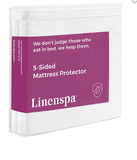 Linenspa Five Sided Waterproof Mattress Protector, Twin