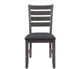 Harper and Bright Gray Rustic Wood Dining Set with Bench (No Table)