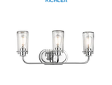 Kichler Braelyn 3 Light 24-Inches Seeded Glass Vanity Light