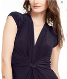 Vince Camuto Twist-Front Plunge Jumpsuit