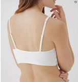 Pact Womens Everyday Strappy Scoop Bralette - White, XXL