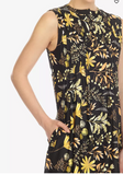 White Mark Womens Floral Sleeveless Tunic Top, Size Large