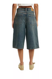 Cotton on Womens 91 Baggy Denim Jort - Shadow Brown, Size 28