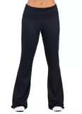 24seven Comfort Womens Bell Bottom Foldover Waist Sweatpants, S