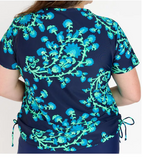 Calypsa Plus Size V-Neck Adele Swim Top