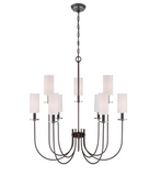 World Imports Monroe 9-Light Bronze Chandelier (WI973797)