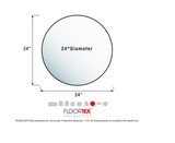 Cleartex Hard Floor Chair Mat Floortex Mat Size: Round 24in