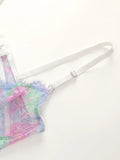 High Quality New Women's Underwear Beautiful Colored Bra Super Thin Lace Ladies underwear set Sexy Lingerie YS024