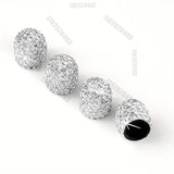 Diamond Crystal Motorcycle Car Tire Valve Caps 4/2pcs Shining Dust-proof Wheel Valve Cover Vehicle Bling Valve Cap Styling Toos