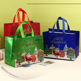 Christmas Gift Bag Non-woven Santa Xmas Tree Tote Bag Large Capacity Shopping Bag Xmas 2026 New Year Candy Gift Packaging Bag