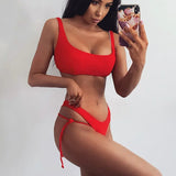2026 High Cut Micro Thong Bikini Female Thong Bikinis Swimsuit Women Swimwear Two-pieces Bikini Set Brazilian Bathing Suit Swim