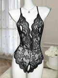 For Women 18 Hot Erotic Underwear Open Crotch Transparent Sexy Costume Lace Open Crotch Lingerie Set Crotchless Bodysuit