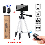Bluetooth Remote Control Phone Tripod Stand Portable Lightweight Camera Tripod for Stable Video Photography and Mobile Holder