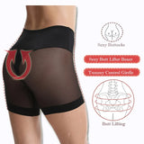 Women's Seamless Shorts Safety Pants High Waist Large Size Mesh Thin Boxer Panties Anti Friction Under Skirt Shorts Underwear