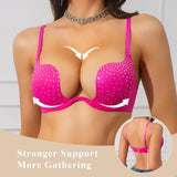 Sexy small breasts gathering underwear for women, soft steel rims, large breasts making small bras, plus-size bras