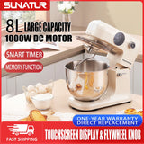 ：Shunran 8L Stand Mixer DC Motor Automatic Dough Kneader Multifunctional Mixer for Home & Commercial Baking