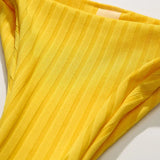 Sexy Ribbed Halter Micro Thong Bikini Female Swimsuit Women Swimwear Two-pieces Bikini Set Mini String Bather Bathing Suit Swim