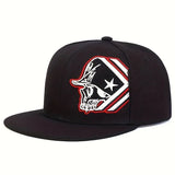 Unisex Skeleton Embroidery Baseball Cap Women Outdoor Sports Flat Hats Men Fashion Men Hip Hop Snapback Caps Sunscreen Hat