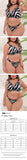 Plus Size Fashion Letter Print Lingerie Set, Sexy Strappy Bra with Adjustable Straps