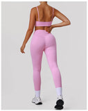 2 Pieces Sportswear Women Yoga Shorts Set Short Sleeve Sports T Shirts High Waist Hip Lifting Running Leggings Fitness Outfits