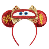 2025 New Style Mickey Minnie Ear Headband Sequin Bows Girl Adult Kids Halloween Party Cosplay Hair Accessories Princess Hairband