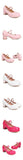 Big Size 30-48 Sweet Lolita Pink Mary Jane Shoes Women Round Toe Cross-Straps Platform White Block Heel Cute Dress Pumps
