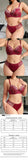 Plus Size Wine Red Lace Bra Set Soft Underwire Push Up Gather Uplift Anti Sagging Sexy Lingerie 2 Piece Panty Set