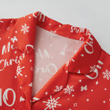 Women's Christmas 2 Pieces Lounge Set Short Sleeve Lapel Pumpkin Print Shirt Shorts Satin Sleepwear