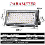 50W LED Flood Light Outdoor Lighting 220V 240V Floodlight Waterproof IP65 Reflector Projecteur LED Exterieur Focus Spotlight
