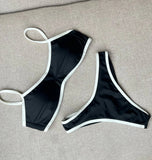 2026 Sexy Bikini Women Swimsuit Female Swimwear Bandeau Biquini Bathing Suit Shiny Swimming Suits Halter Bodysuit Beachwear