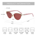 ZENOTTIC  Stylish Prescription Sunglasses For Women Progressive Polarized Lenses With Uv400 Protection Perfect For Driving