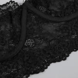 Porn Women Sexy Lingerie Lace Underwear Halter Bodysuit Garter Intimate Erotic Babydolls Sex Costumes Bra Set