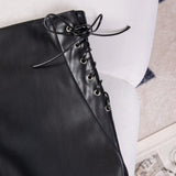 New Solid Color High Waist Elastic Shorts Women's Tight Casual Shorts Thin Drawstring Pure Desire Casual Charming Shorts NWSV