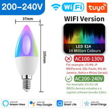TNCE Tuya E27 E14 GU10 Bulb WIFI Zigbee, Dimmable Light LED lamps 2700-6500k RGB, Smart Life APP, Voice With Alexa Google Home