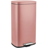 Stainless Steel Kitchen Step Trash Can With Foot Pedal
