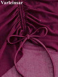 Sexy With Skirt Halter Deep V Neck Women Swimwear One Piece Swimsuit Female High Leg Cut Backless Bather Bathing Suit Swim V8112