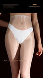 Sexy Silk Horse Oil Stockings Thin Anti-Snag Glossy Pearl Pantyhose Solid Color Transparent Mesh Nightclub Wear Pantyhose 0RG0
